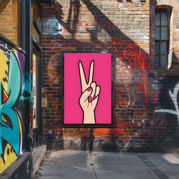 Peace in Pink Poster