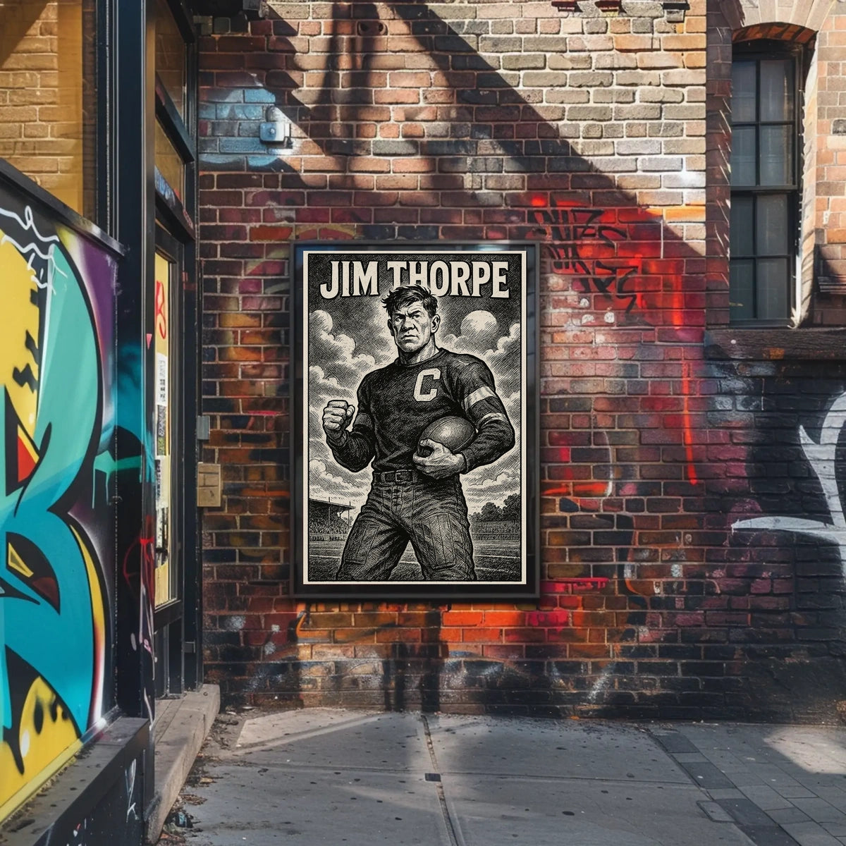 Jim Thorpe Legendary Athlete Poster
