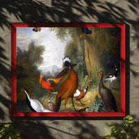 Exotic Birds in Idyllic Landscape Animal Poster