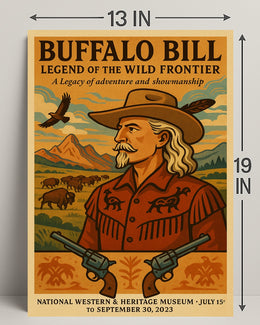 Buffalo Bill Legendary Heritage Adventure Poster Wall Art
