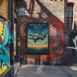 Douglas B18 Bolo Vintage Aircraft Poster Print