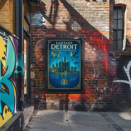 Fantasy Detroit Poster PosterGoat
