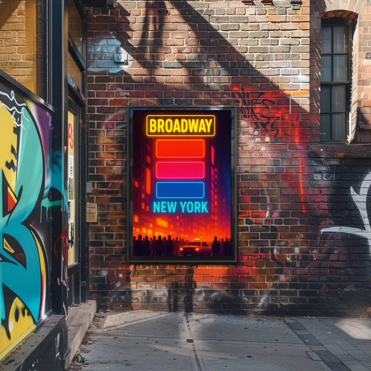 Broadway New York Urban Vibe Travel Poster