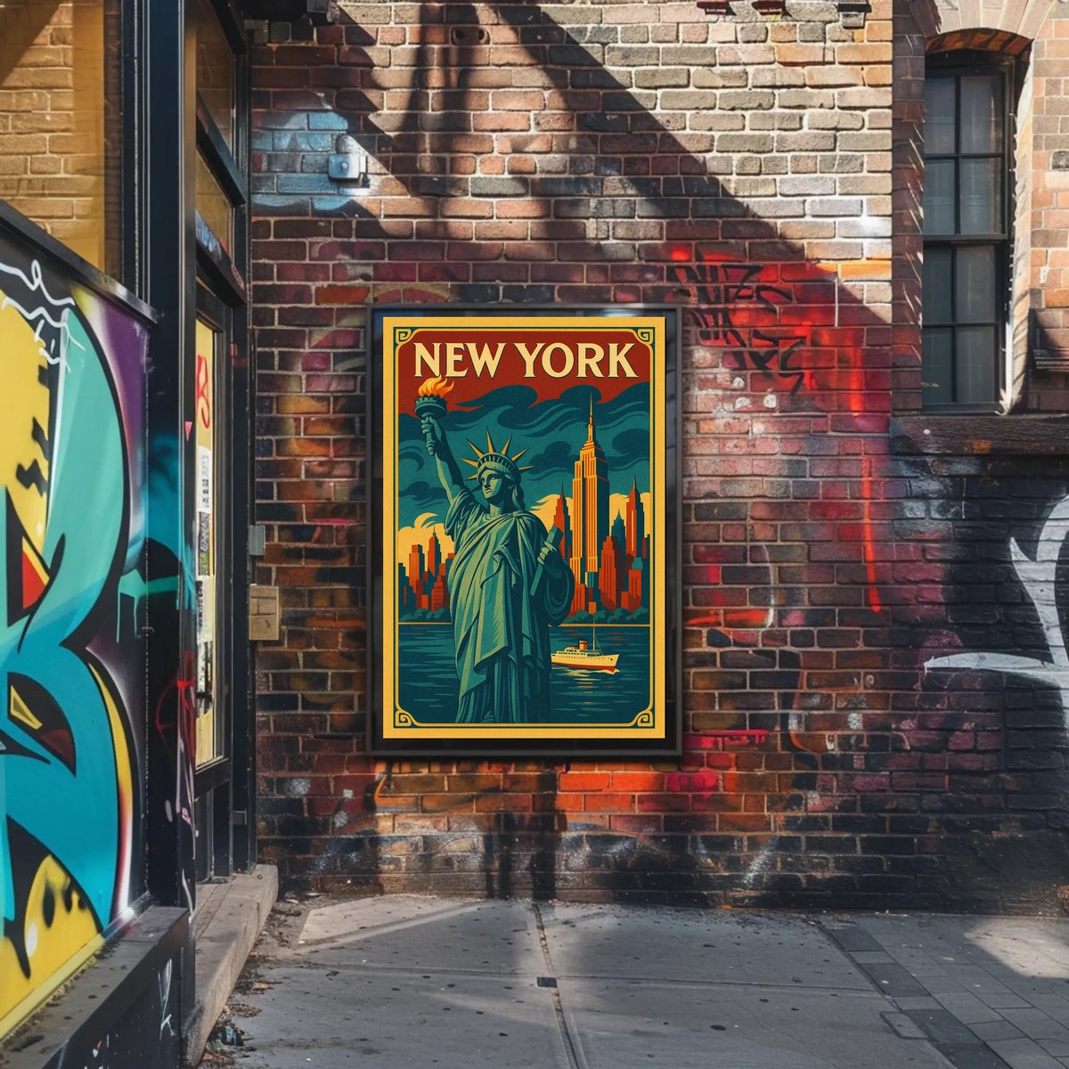 New York City Iconic Landmarks Poster