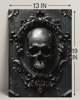 Gothic Skull Emblem Poster
