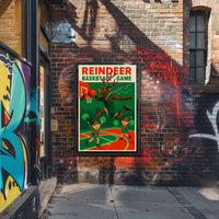 Reindeer Basketball Game Poster