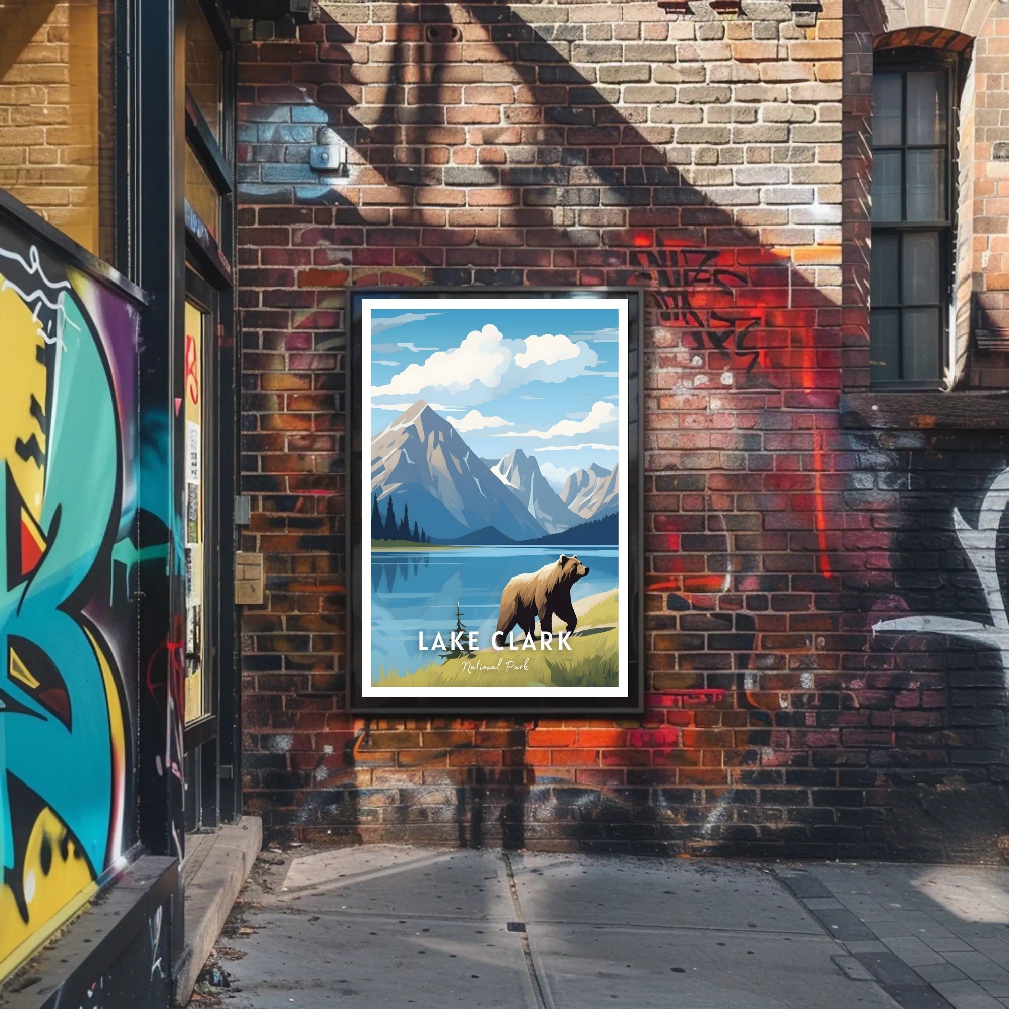 Lake Clark National Park Scenic Poster Print