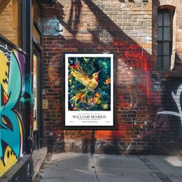 Artistic Heritage: Vibrant Bird in British Design Poster