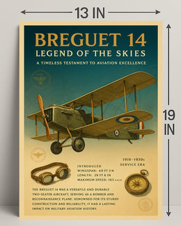 Legend of the Skies Breguet 14 Poster PosterGoat