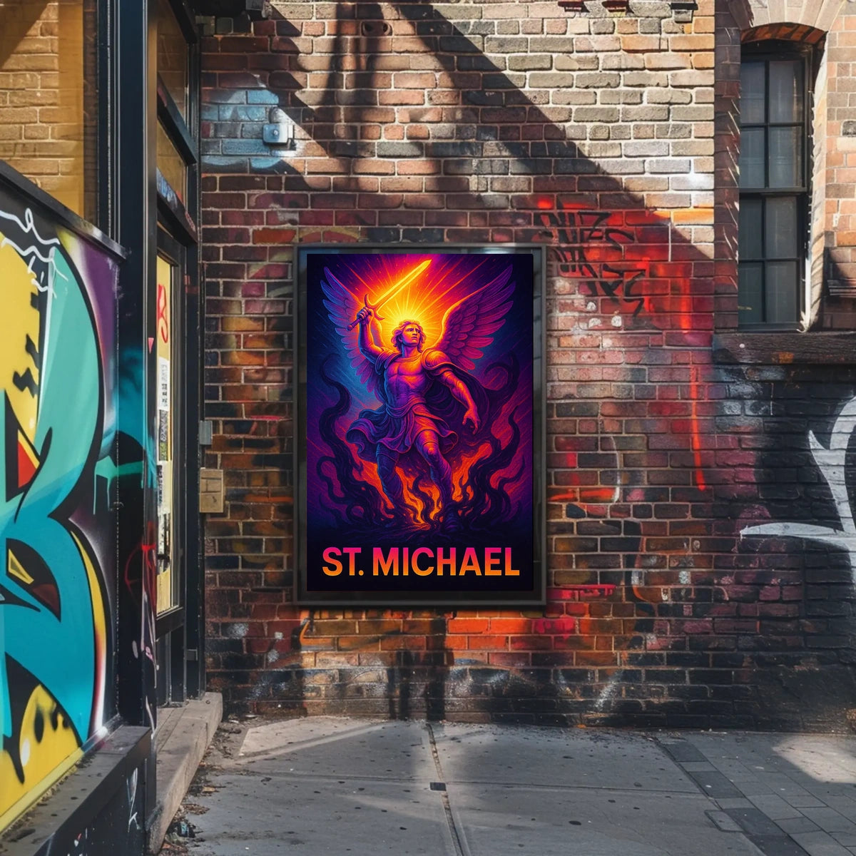 St. Michael The Warrior Archangel Poster