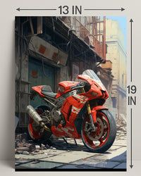 Urban Motorcycle Dream Poster PosterGoat