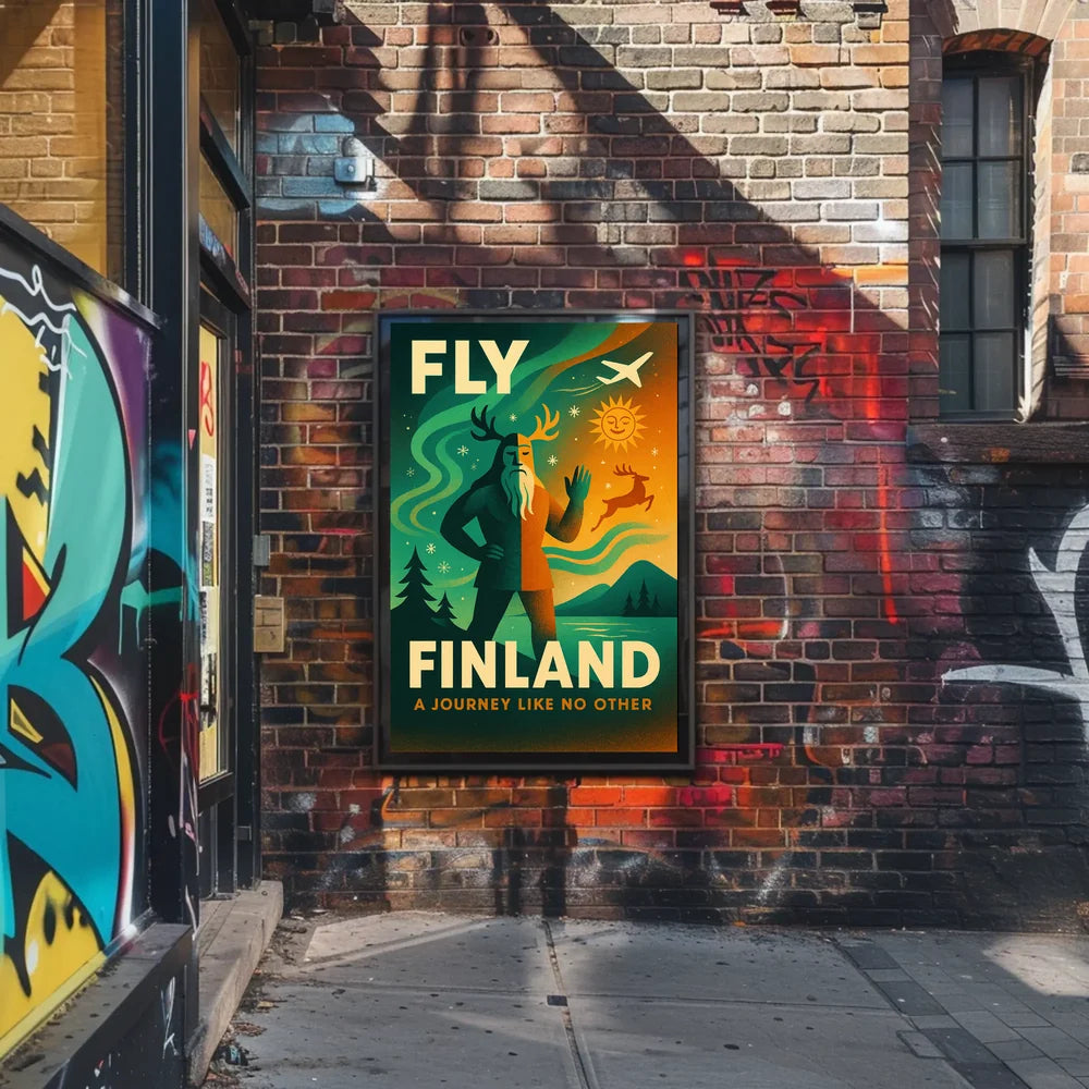 Vibrant Finland Travel Adventure Art Poster - Travel Poster PosterGoat