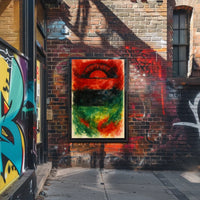 Abstract Sunrise Poster