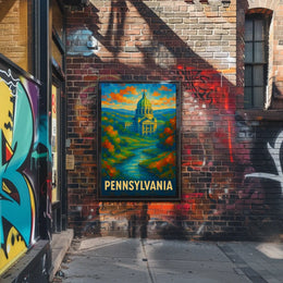Pennsylvania Capitol Art Poster