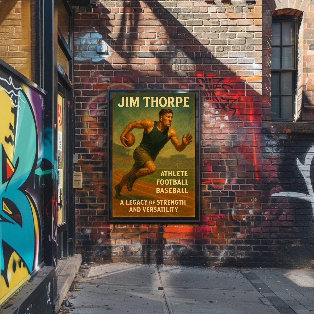 Jim Thorpe Legacy of Strength Poster Wall Art Decor