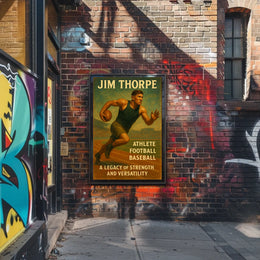 Jim Thorpe Legacy of Strength Poster Wall Art Decor