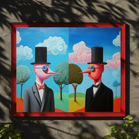 Surrealistic Duo in Dreamscape Abstract or Artistic Poster