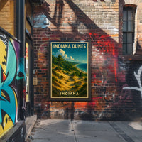 Indiana Dunes Scenic Landscape Poster