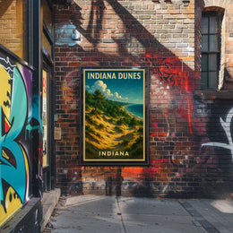 Indiana Dunes Scenic Landscape Poster