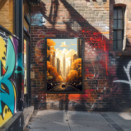 Autumn In The City Poster PosterGoat