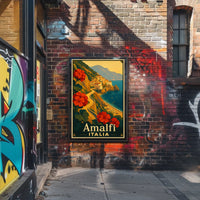 Amalfi Coast Italia Poster