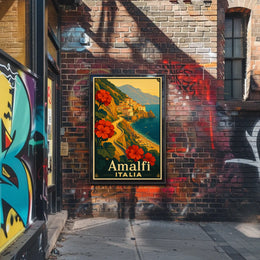 Amalfi Coast Italia Poster