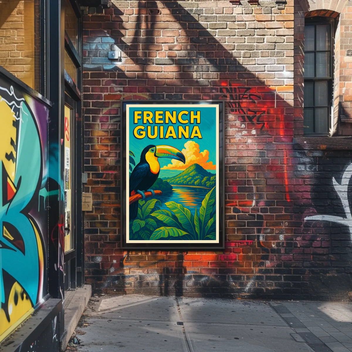 French Guiana Tropical Paradise Poster