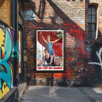 Soviet Sports Propaganda Athletic Poster Celebrating National Unity