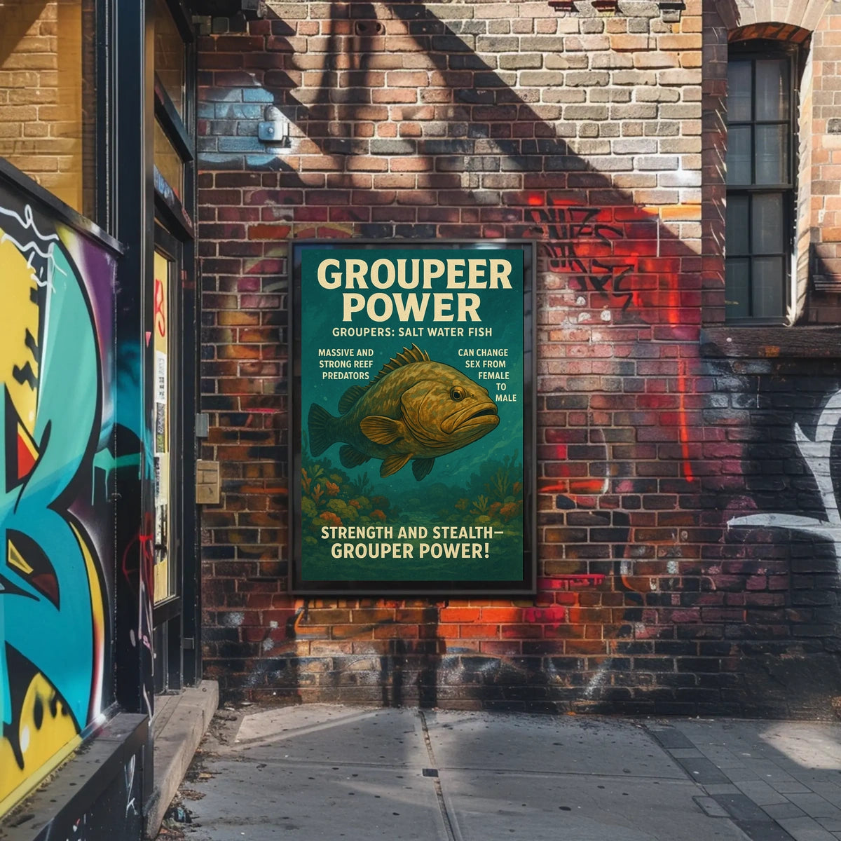 Grouper Power Poster