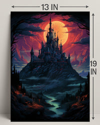 Enchanted Castle At Dusk Poster