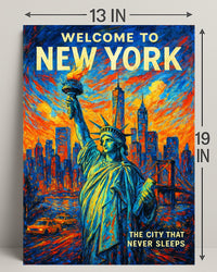 Welcome to New York Poster PosterGoat