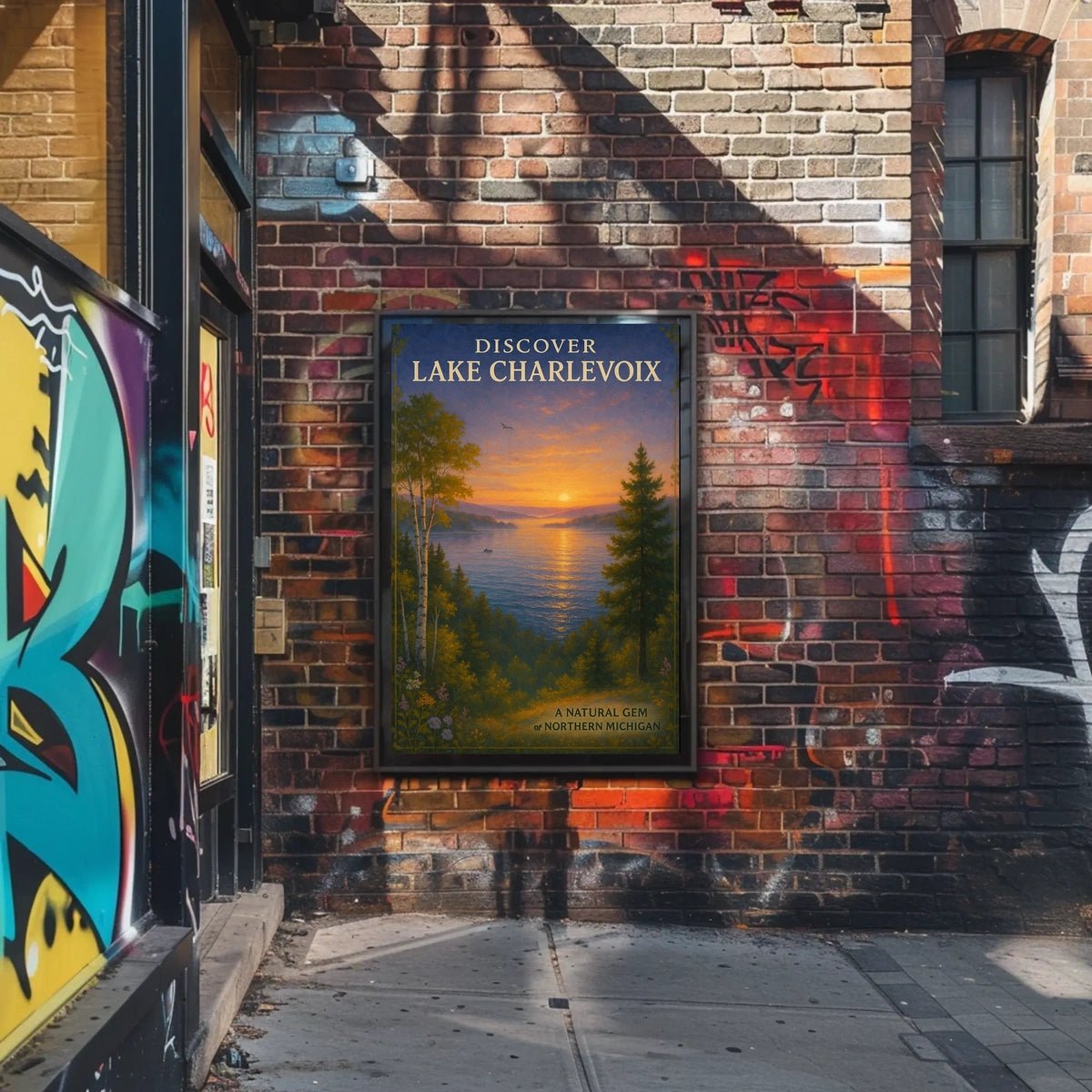 Discover Lake Charlevoix Travel Poster