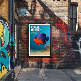 Coral Beauty Angelfish Poster PosterGoat