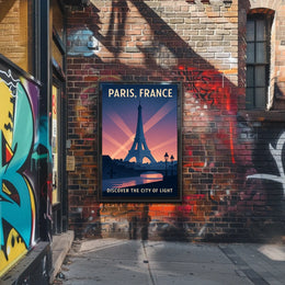 Discover Paris The City Of Light Poster