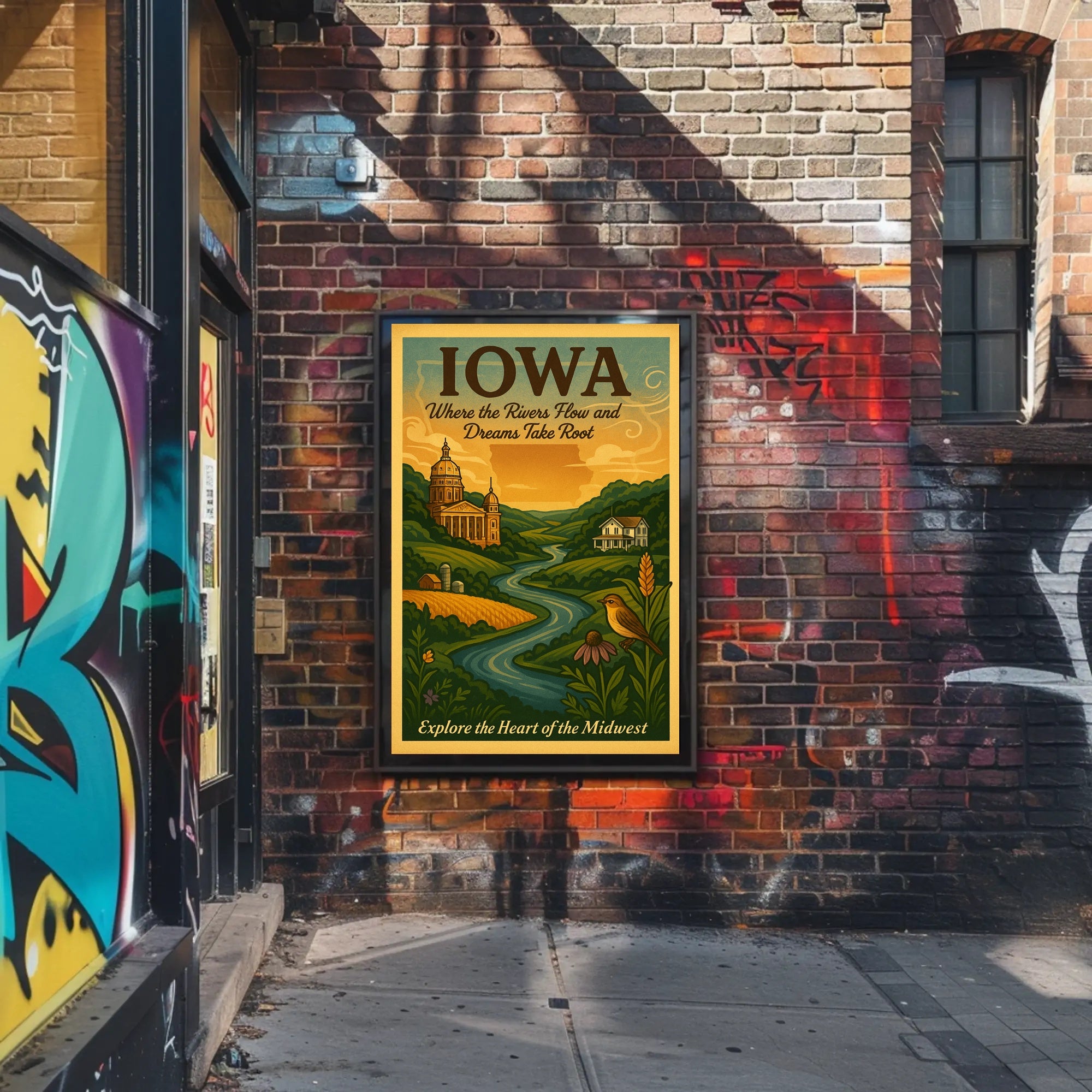 Explore The Heart Of The Midwest Poster