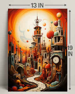 Surreal Cityscape Surreal Poster