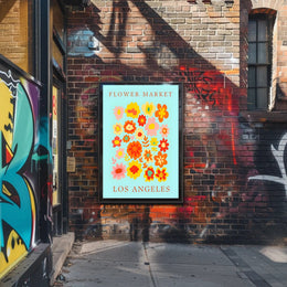 Los Angeles Flower Market Poster