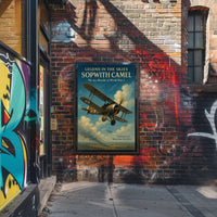 Sopwith Camel Aviation History Vintage Military Recruitment Poster