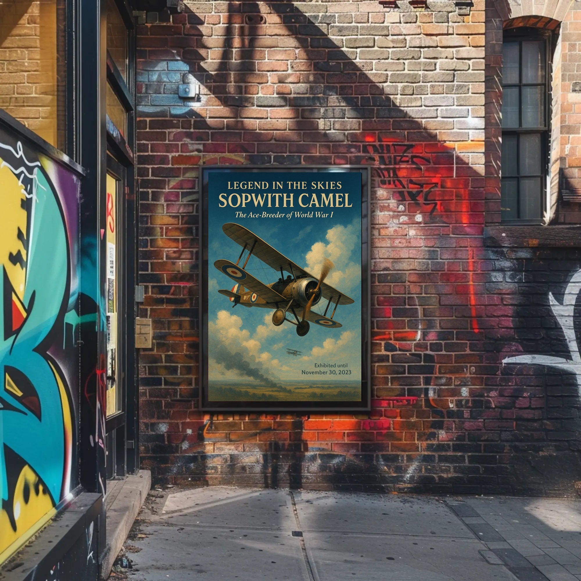Sopwith Camel Aviation History Vintage Military Recruitment Poster
