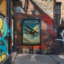 Sopwith Camel Aviation History Vintage Military Recruitment Poster