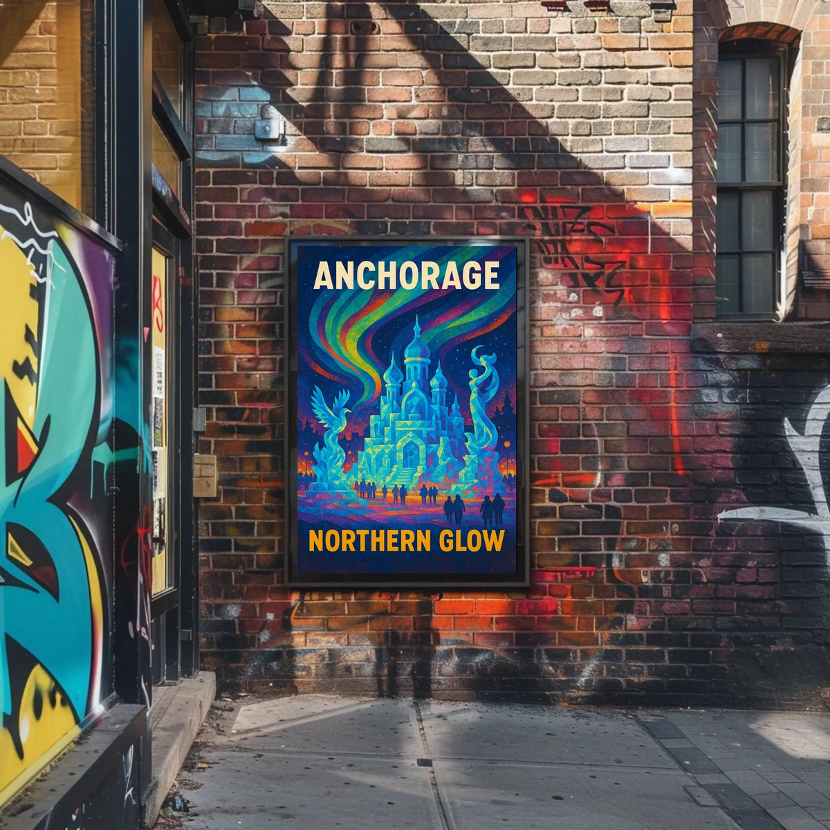Anchorage Northern Glow Poster