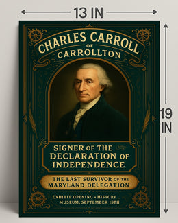 Charles Carroll of Carrollton Signer of the Declaration of Independence Poster PosterGoat