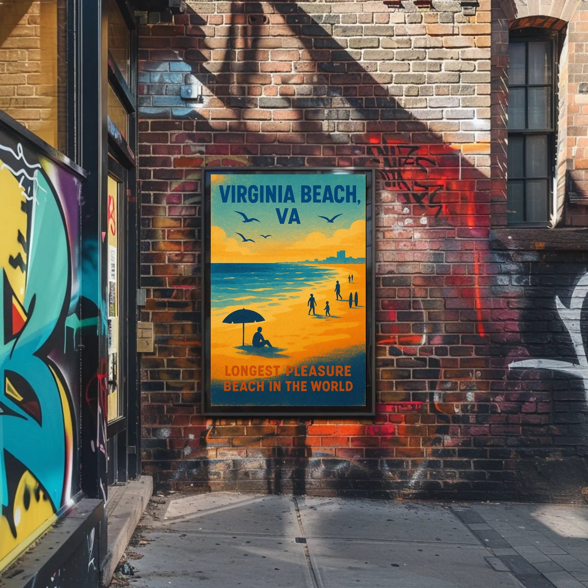 Virginia Beach, VA Longest Pleasure Beach Poster