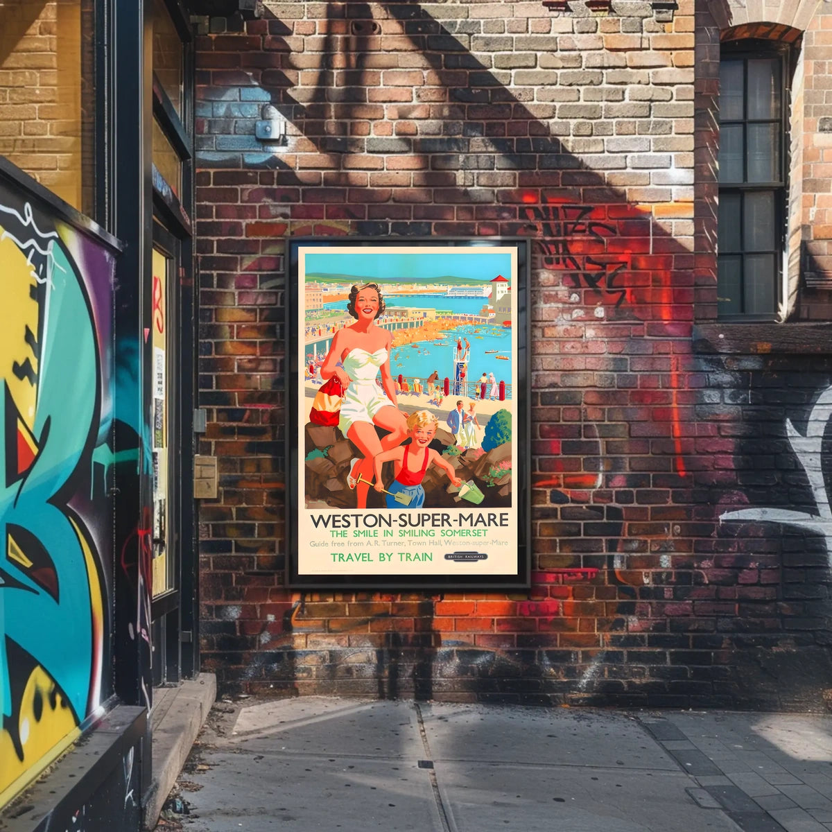 Weston-Super-Mare Travel By Train Poster