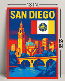 San Diego A Vibrant Cityscape Poster PosterGoat