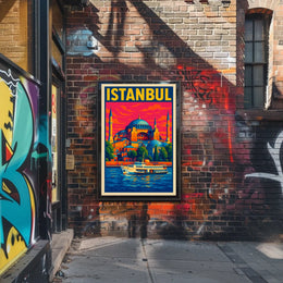 Istanbul A Vibrant Cityscape Poster