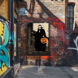 Vampire Halloween Gothic Artwork Sketch Poster