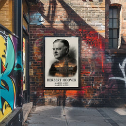 Herbert Hoover 31st President of the United States Reflections Poster