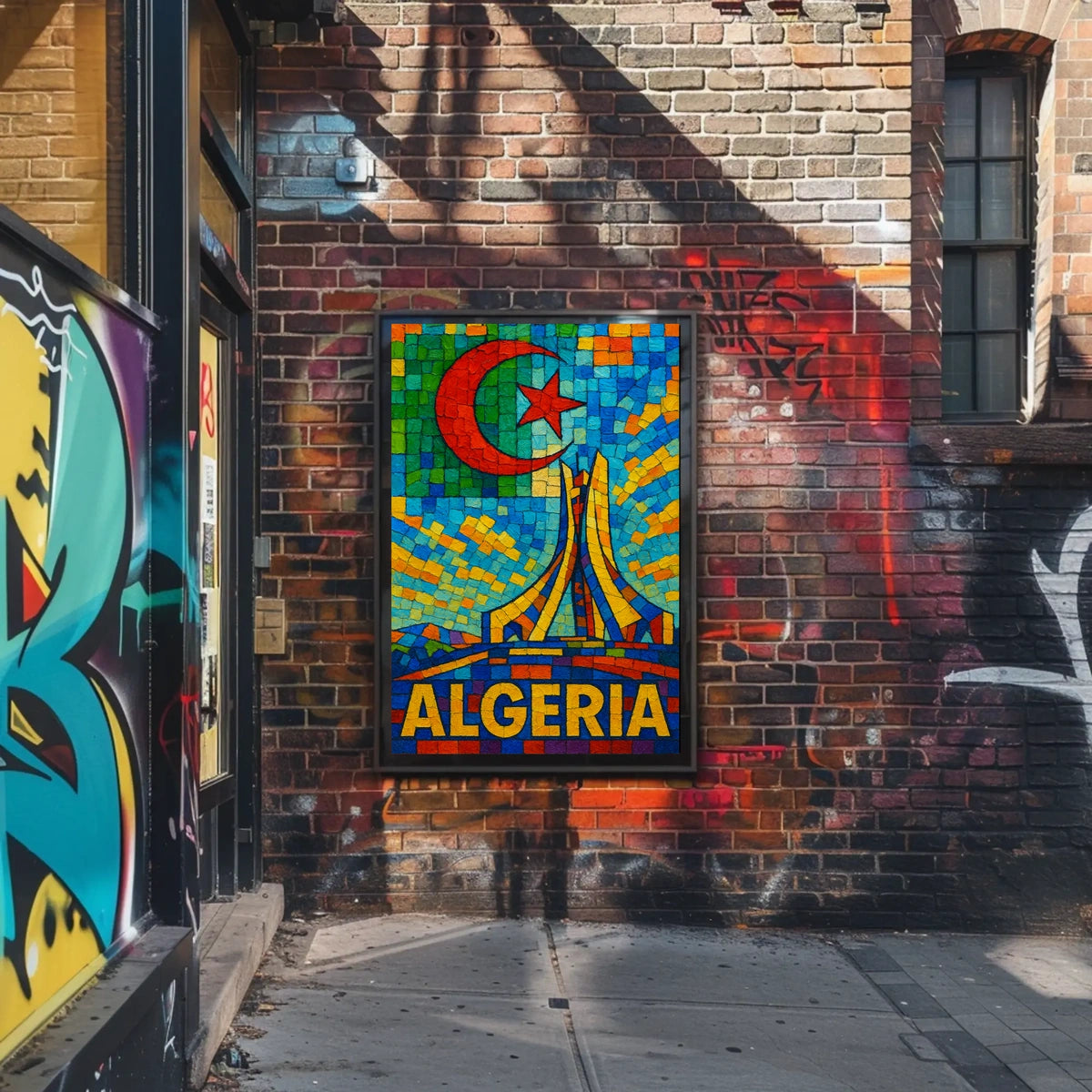 Algeria A Vibrant Mosaic Poster