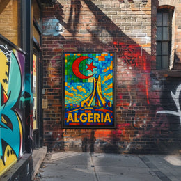 Algeria A Vibrant Mosaic Poster